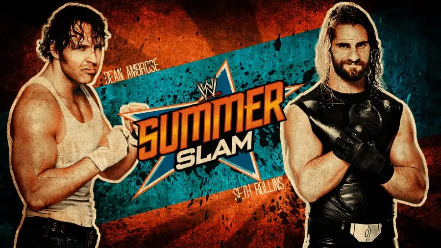 dean_ambrose_vs_seth_rollins___summerslam_2014_by_kidsleykreations-d7oawp4